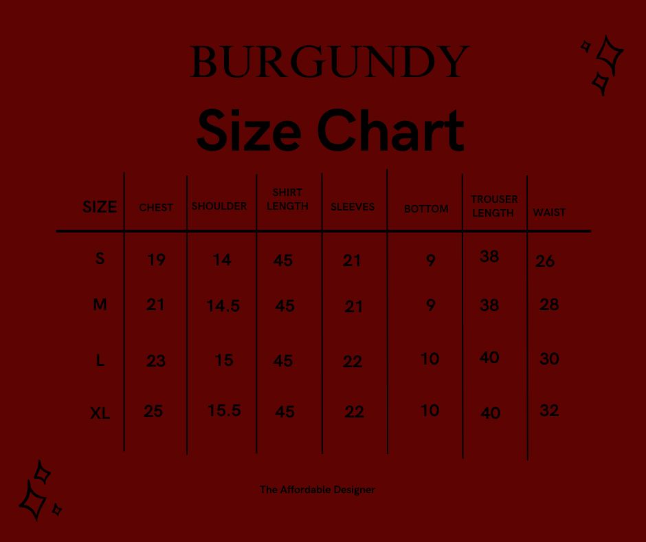 Burgundy Outline Separate