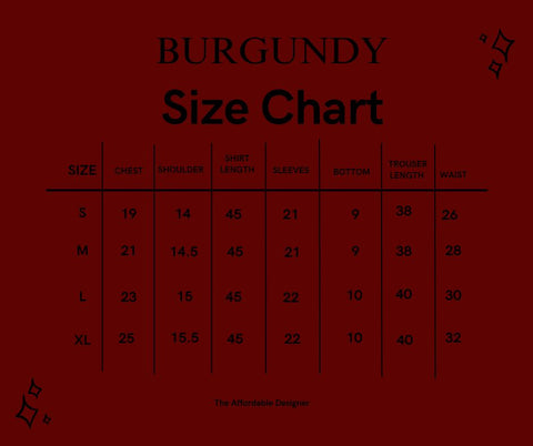 Burgundy Outline Separate