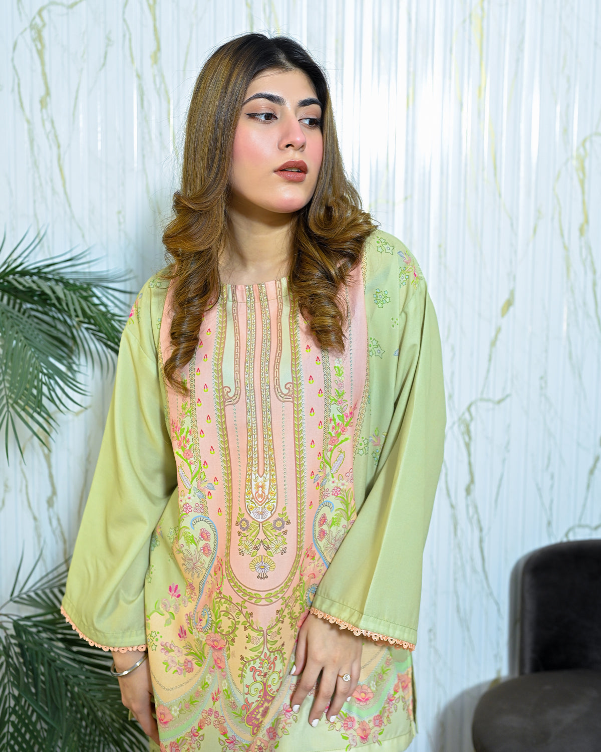 Mint green shalwar kameez