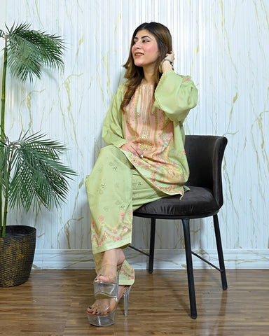 Mint green shalwar kameez