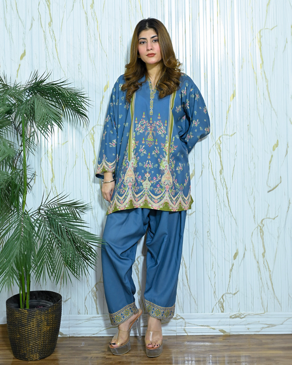 scallop shalwar kameez