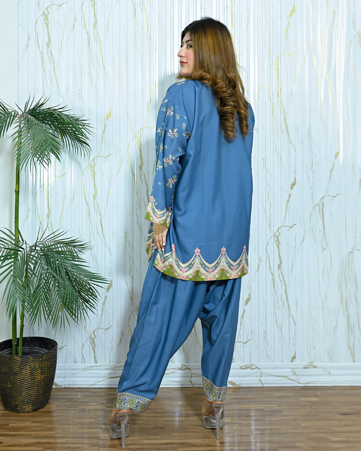 scallop shalwar kameez