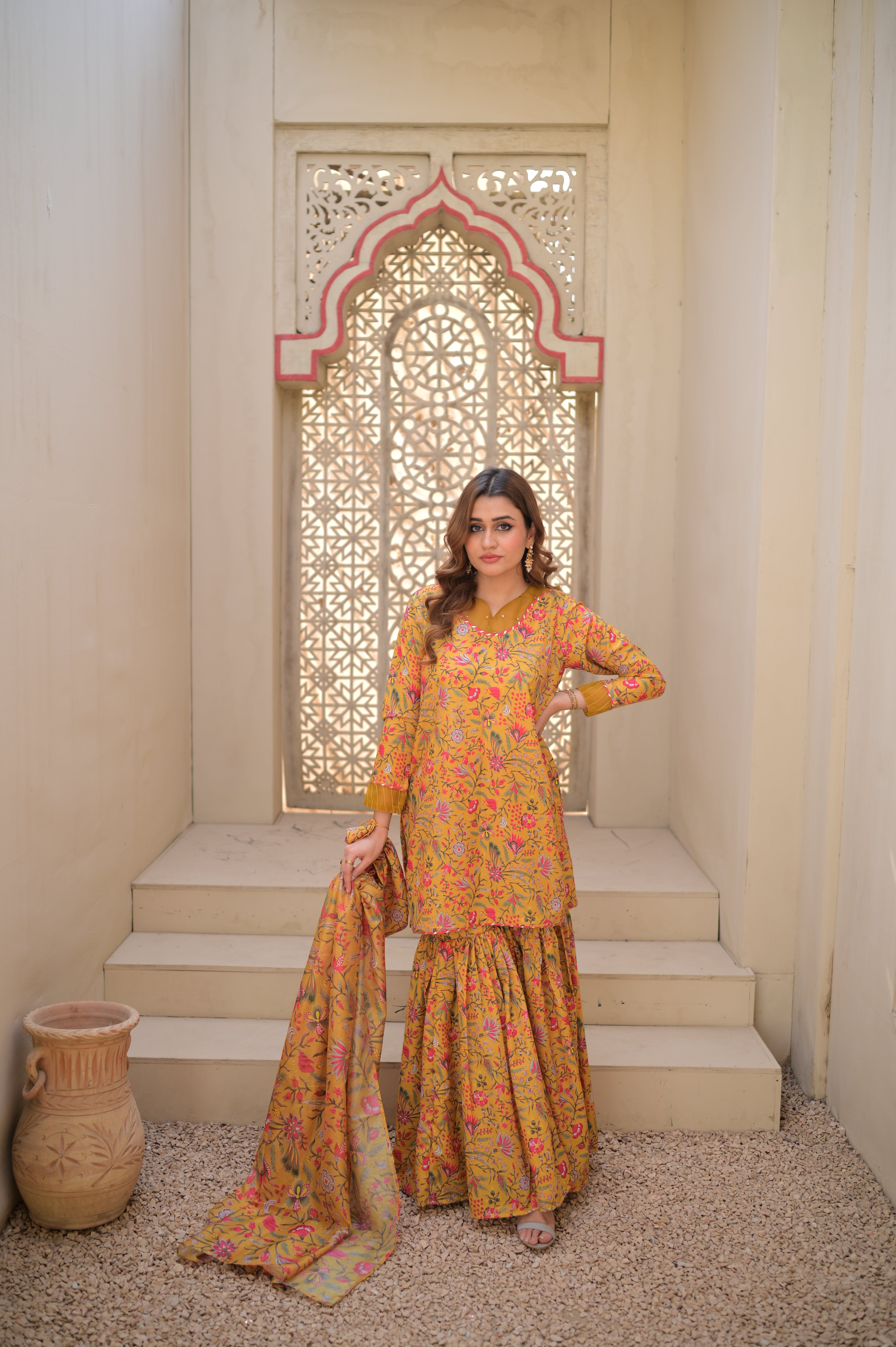 MUSTARD GHARARA